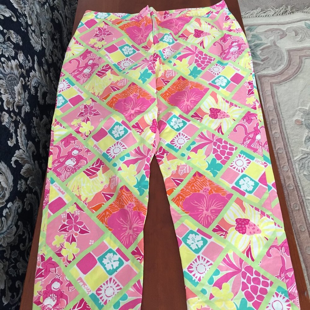 Lilly Pulitzer Diamondhead Patch pants Size 16